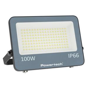 POWERTECH LED προβολέας PT-1460, 100W, 4000K, 9000lm, IP66 | Φωτισμός | elabstore.gr