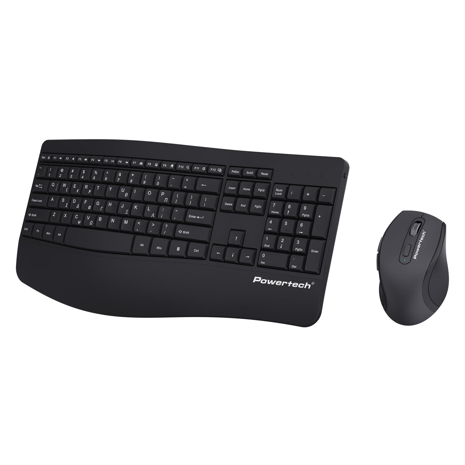 POWERTECH set ποντίκι & πληκτρολόγιο PT-1490, 2.4GHz & Bluetooth, μαύρο | eLabstore.gr POWERTECH set ποντίκι & πληκτρολόγιο PT-1490, 2.4GHz & Bluetooth, μαύρο | Συνοδευτικά PC | elabstore.gr