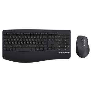 POWERTECH set ποντίκι & πληκτρολόγιο PT-1490, 2.4GHz & Bluetooth, μαύρο | Συνοδευτικά PC | elabstore.gr
