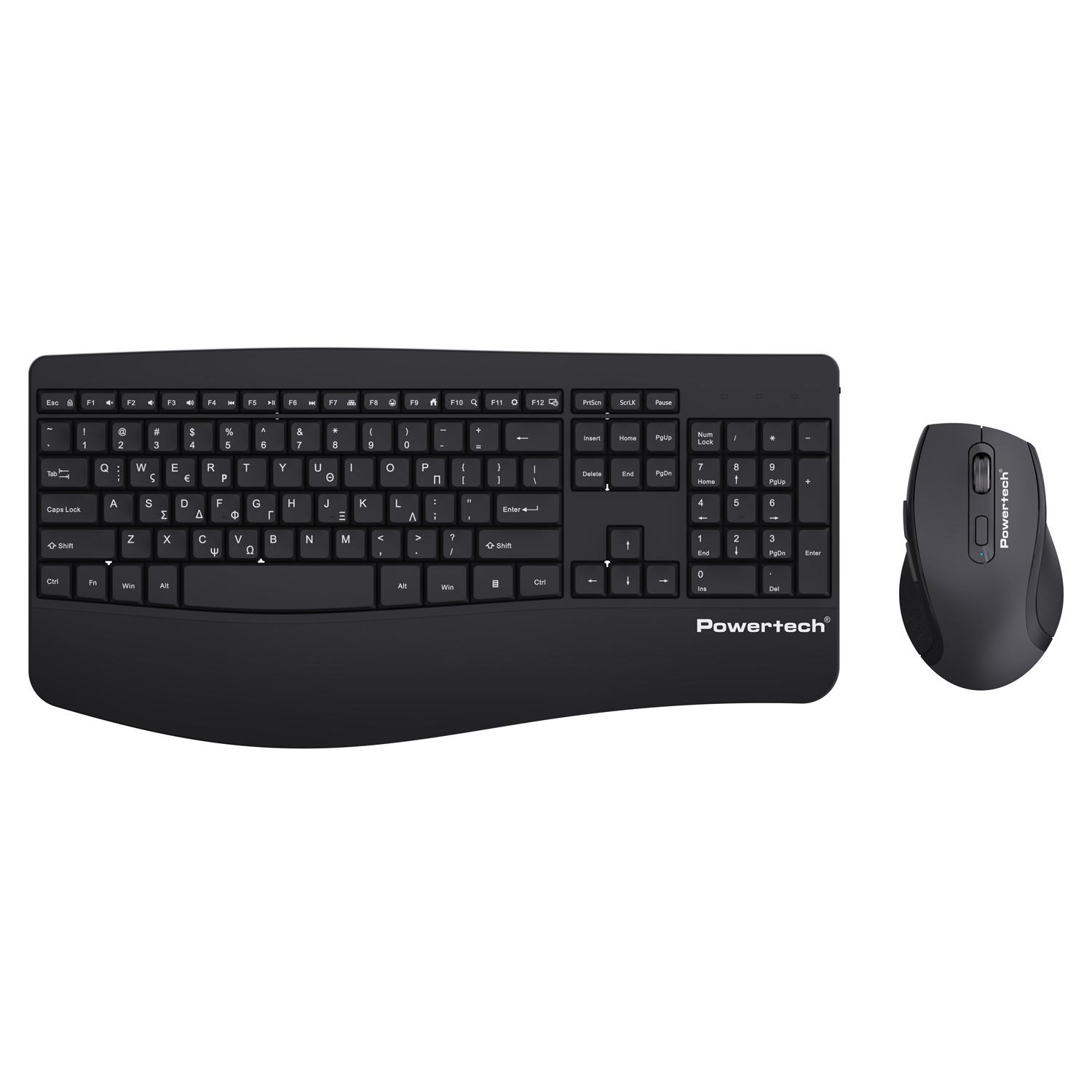 POWERTECH set ποντίκι & πληκτρολόγιο PT-1490, 2.4GHz & Bluetooth, μαύρο | eLabstore.gr POWERTECH set ποντίκι & πληκτρολόγιο PT-1490, 2.4GHz & Bluetooth, μαύρο | Συνοδευτικά PC | elabstore.gr