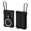 POWERTECH ηλιακό power bank PT-1505 με καλώδιο, 10000mah, magnetic wireless, 35W, μαύρο | Αξεσουάρ κινητών | elabstore.gr