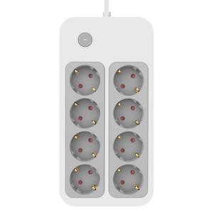 POWERTECH πολύπριζο ασφαλείας PT-1534, 8 θέσεων, 16A, 1.5m, λευκό | eLabstore.gr POWERTECH πολύπριζο ασφαλείας PT-1534, 8 θέσεων, 16A, 1.5m, λευκό | Τροφοδοσία Ρεύματος | elabstore.gr