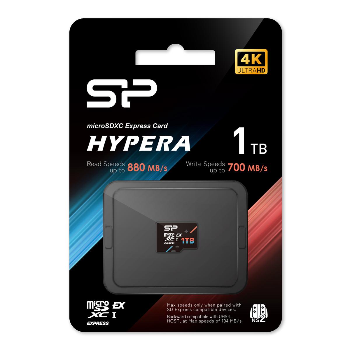 SILICON POWER κάρτα μνήμης microSDXC Express Hypera, 1TB, PCIe Gen 3x1, C10 UHS-I U3 A1 V30 | eLabstore.gr SILICON POWER κάρτα μνήμης microSDXC Express Hypera, 1TB, PCIe Gen 3x1, C10 UHS-I U3 A1 V30 | Συνοδευτικά PC | elabstore.gr