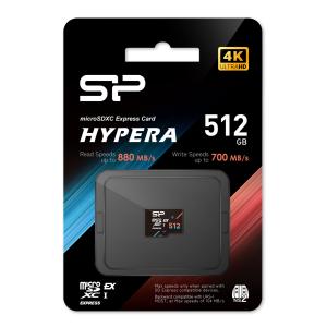 SILICON POWER κάρτα μνήμης microSDXC Express Hypera, 512GB, PCIe Gen 3x1, C10 UHS-I U3 A1 V30 | eLabstore.gr SILICON POWER κάρτα μνήμης microSDXC Express Hypera, 512GB, PCIe Gen 3x1, C10 UHS-I U3 A1 V30 | Συνοδευτικά PC | elabstore.gr