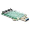 DELOCK αντάπτορας USB σε mSATA 62681, 5Gbps | Συνοδευτικά PC | elabstore.gr