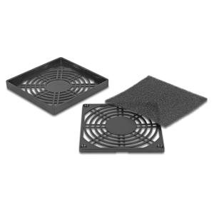 DELOCK σχάρα για 92mm ανεμιστήρα 67312 με φίλτρο σκόνης, πλαστική, μαύρη | PC & Αναβάθμιση | elabstore.gr