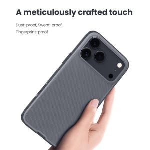 NILLKIN θήκη Super Frosted Shield Pro για Apple iPhone 17 Pro Max, διάφανη/μαύρη | Αξεσουάρ κινητών | elabstore.gr