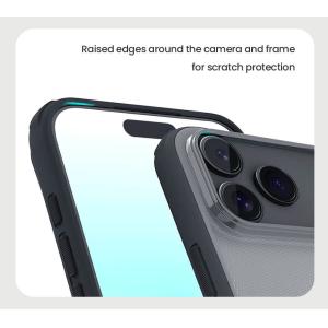 NILLKIN θήκη Super Frosted Shield Pro για Apple iPhone 17 Pro Max, διάφανη/μαύρη | Αξεσουάρ κινητών | elabstore.gr