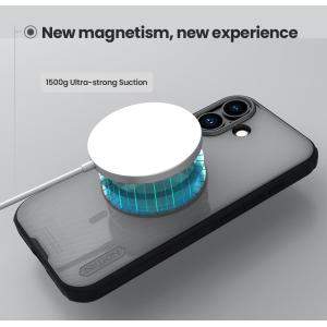 NILLKIN θήκη Super Frosted Shield Pro Magnetic για Apple iPhone 17, διάφανη/μαύρη | Αξεσουάρ κινητών | elabstore.gr