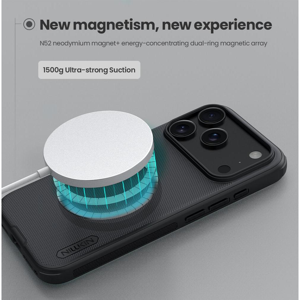 NILLKIN θήκη Super Frosted Shield Pro Magnetic για Apple iPhone 17 Pro Max, μαύρη | eLabstore.gr NILLKIN θήκη Super Frosted Shield Pro Magnetic για Apple iPhone 17 Pro Max, μαύρη | Αξεσουάρ κινητών | elabstore.gr
