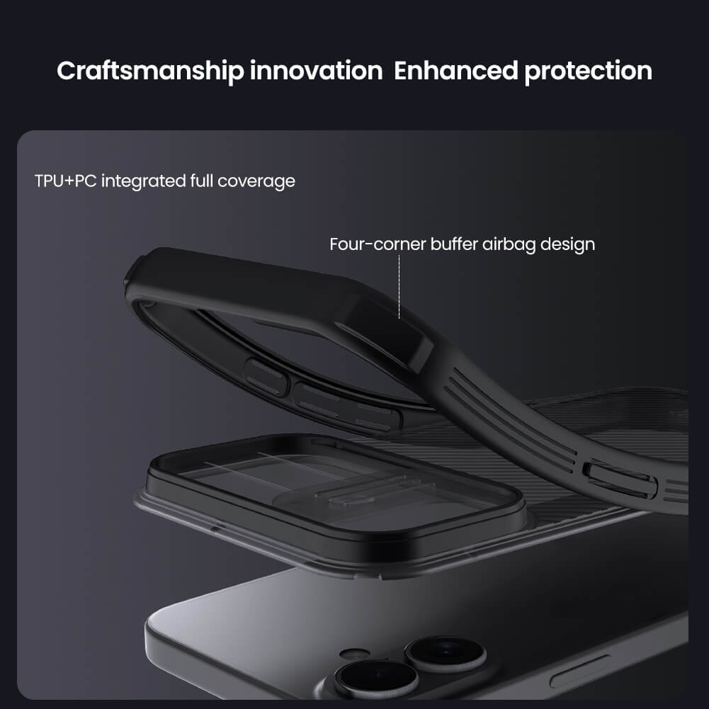 NILLKIN θήκη CamShield Pro για Apple iPhone 17, διάφανη/μαύρη | eLabstore.gr NILLKIN θήκη CamShield Pro για Apple iPhone 17, διάφανη/μαύρη | Αξεσουάρ κινητών | elabstore.gr
