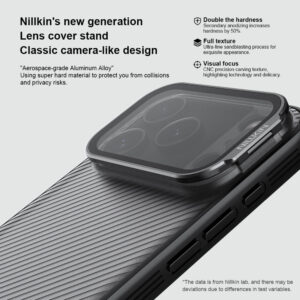 NILLKIN θήκη CamShield Prop για Apple iPhone 17 Pro, διάφανη/μαύρη | Αξεσουάρ κινητών | elabstore.gr