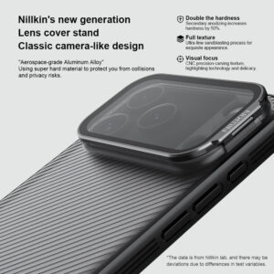NILLKIN θήκη CamShield Prop για Apple iPhone 17 Pro Max, διάφανη/μαύρη | Αξεσουάρ κινητών | elabstore.gr