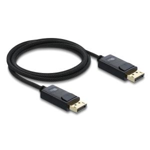 DELOCK καλώδιο DisplayPort 2.1 81672, 16K/60Hz, 80 Gbps, 2m, μαύρο | Καλώδια - Αντάπτορες | elabstore.gr