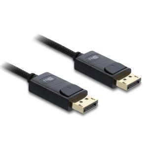 DELOCK καλώδιο DisplayPort 2.1 81672, 16K/60Hz, 80 Gbps, 2m, μαύρο | Καλώδια - Αντάπτορες | elabstore.gr