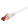 GOOBAY καλώδιο δικτύου 93502, CAT 6 S/FTP, copper, 250MHz, 1m, λευκό | Καλώδια - Αντάπτορες | elabstore.gr