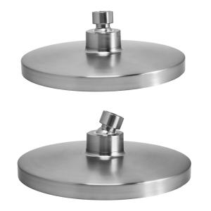 BRUNO κεφαλή ντους BRN-0267, πλαστική, στρογγυλή, Φ 20cm, ασημί | Οικιακός εξοπλισμός | elabstore.gr