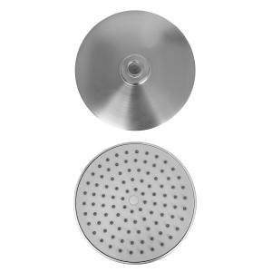 BRUNO κεφαλή ντους BRN-0267, πλαστική, στρογγυλή, Φ 20cm, ασημί | Οικιακός εξοπλισμός | elabstore.gr