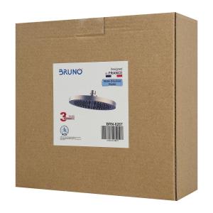 BRUNO κεφαλή ντους BRN-0267, πλαστική, στρογγυλή, Φ 20cm, ασημί | Οικιακός εξοπλισμός | elabstore.gr