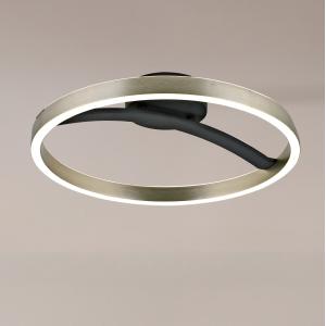POWERTECH LED φωτιστικό οροφής HLL-0200, 29W, 4000K, Φ38x10cm, ασημί/μαύρο | Φωτισμός | elabstore.gr