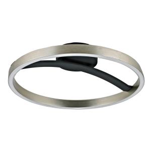 POWERTECH LED φωτιστικό οροφής HLL-0200, 29W, 4000K, Φ38x10cm, ασημί/μαύρο | Φωτισμός | elabstore.gr
