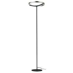 POWERTECH LED φωτιστικό δαπέδου HLL-0204, 42W, 4000K, Φ38x157cm, ασημί/μαύρο | Φωτισμός | elabstore.gr