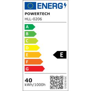 POWERTECH LED φωτιστικό οροφής HLL-0206, 40W, 4000K, Φ53x26cm, οπάλ χρυσό/μαύρο | Φωτισμός | elabstore.gr
