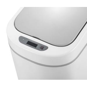 HOME USE κάδος απορριμμάτων HUH-0255 με φωτοκύτταρο, 7lt, λευκός | Οικιακός εξοπλισμός | elabstore.gr