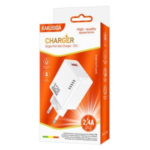 KAKUSIGA φορτιστής τοίχου KSC-1235, USB, 12W, λευκός | Αξεσουάρ κινητών | elabstore.gr
