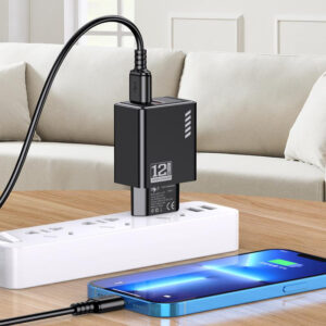 KAKUSIGA φορτιστής τοίχου KSC-1237, 2x USB, 12W, μαύρος | Αξεσουάρ κινητών | elabstore.gr