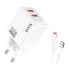 KAKUSIGA φορτιστής τοίχου KSC-1238 με καλώδιο Lightning, 2x USB, 12W, λευκός | Αξεσουάρ κινητών | elabstore.gr