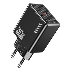 KAKUSIGA φορτιστής τοίχου KSC-1241, USB-C, 30W, μαύρος | Αξεσουάρ κινητών | elabstore.gr