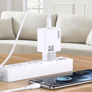 KAKUSIGA φορτιστής τοίχου KSC-1242 με καλώδιο USB-C, USB-C, 30W, μαύρος | Αξεσουάρ κινητών | elabstore.gr