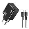 KAKUSIGA φορτιστής τοίχου KSC-1242 με καλώδιο USB-C, USB-C, 30W, μαύρος | Αξεσουάρ κινητών | elabstore.gr