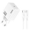 KAKUSIGA φορτιστής τοίχου KSC-1242 με καλώδιο USB-C, USB-C, 30W, λευκός | Αξεσουάρ κινητών | elabstore.gr