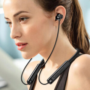 KAKUSIGA earphones KSC-1878 με μαγνήτη, Bluetooth, 10mm, 200mAh, μαύρα | Αξεσουάρ κινητών | elabstore.gr