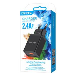 KAKUSIGA φορτιστής τοίχου KSC-930, USB, 2.4A, μαύρος | Αξεσουάρ κινητών | elabstore.gr