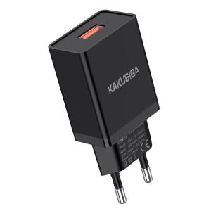 KAKUSIGA φορτιστής τοίχου KSC-930, USB, 2.4A, μαύρος | Αξεσουάρ κινητών | elabstore.gr