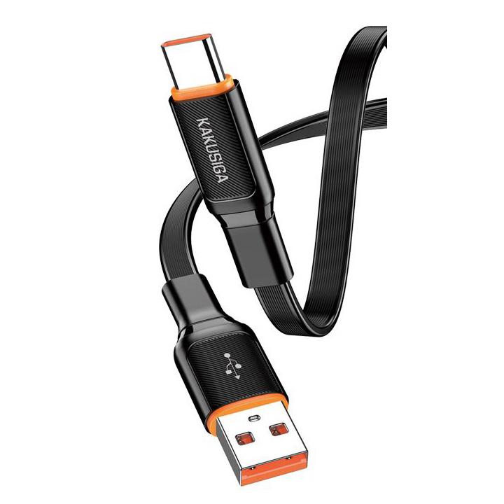 KAKUSIGA καλώδιο USB-C σε USB KSC-999, 5A, 480Mbps, flat, 1m, μαύρο | eLabstore.gr KAKUSIGA καλώδιο USB-C σε USB KSC-999, 5A, 480Mbps, flat, 1m, μαύρο | Καλώδια - Αντάπτορες | elabstore.gr