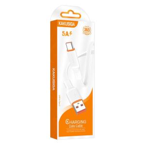 KAKUSIGA καλώδιο USB-C σε USB KSC-999, 5A, 480Mbps, flat, 1m, λευκό | eLabstore.gr KAKUSIGA καλώδιο USB-C σε USB KSC-999, 5A, 480Mbps, flat, 1m, λευκό | Καλώδια - Αντάπτορες | elabstore.gr