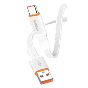 KAKUSIGA καλώδιο USB-C σε USB KSC-999, 5A, 480Mbps, flat, 1m, λευκό | Καλώδια - Αντάπτορες | elabstore.gr