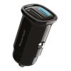 POWERTECH φορτιστής αυτοκινήτου PT-1538, USB & USB-C, 30W, μαύρος | Αξεσουάρ κινητών | elabstore.gr