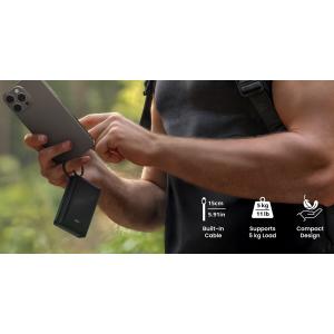 SILICON POWER power bank CP10 με καλώδιο USB-C, 2x θύρες εξόδου, 10000mAh, 20W, μαύρο | Αξεσουάρ κινητών | elabstore.gr