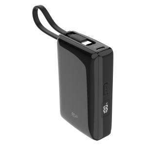 SILICON POWER power bank CP10 με καλώδιο USB-C, 2x θύρες εξόδου, 10000mAh, 20W, μαύρο | Αξεσουάρ κινητών | elabstore.gr