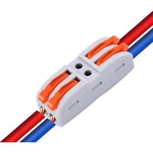 POWERTECH κλέμα σύνδεσης καλωδίων TOOL-0103, 2pin προς 2pin, 10τμχ | Εργαλεία | elabstore.gr