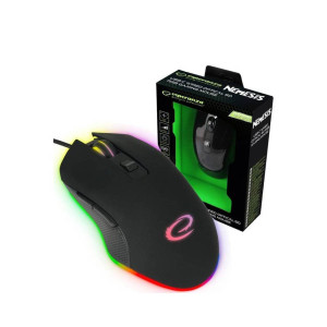 Nemesis RGB Ποντίκι Gaming ενσύρματο USB-C μαύρο 6 Keys 2400dpi EGM302 | Περιφερειακά | elabstore.gr