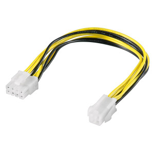 GOOBAY καλώδιο 4pin σε 8pin ATX12 P4 51358, 0.2m | Καλώδια - Αντάπτορες | elabstore.gr