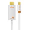 CABLETIME καλώδιο mini DisplayPort σε HDMI CT-AV588-03G4K, 4K/30Hz, 1m, λευκό | Καλώδια - Αντάπτορες | elabstore.gr