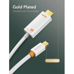 CABLETIME καλώδιο mini DisplayPort σε HDMI CT-AV588-03G4K, 4K/30Hz, 1m, λευκό | Καλώδια - Αντάπτορες | elabstore.gr