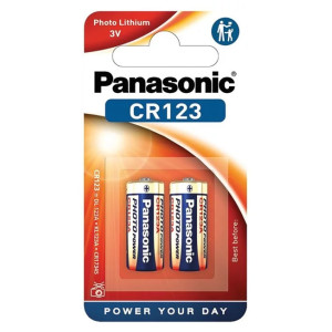 PANASONIC μπαταρίες λιθίου CR123, 3V, 2τμχ | Μπαταρίες | elabstore.gr